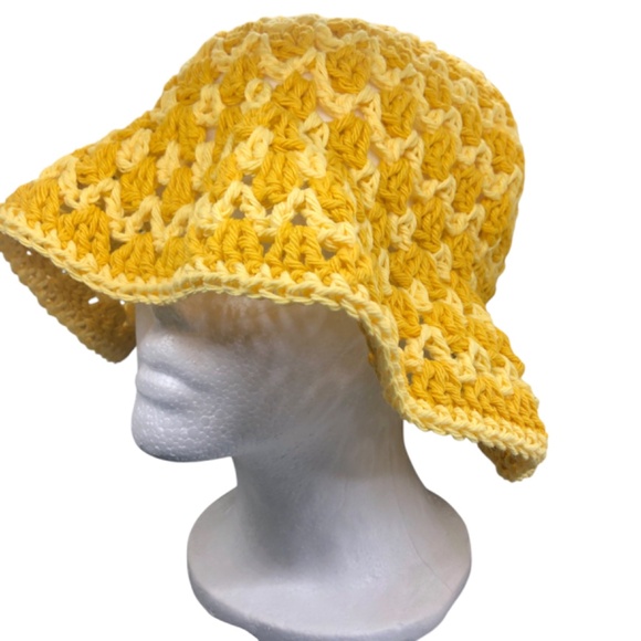 Crochet Bucket Hat | Mustard Yellow main image 11